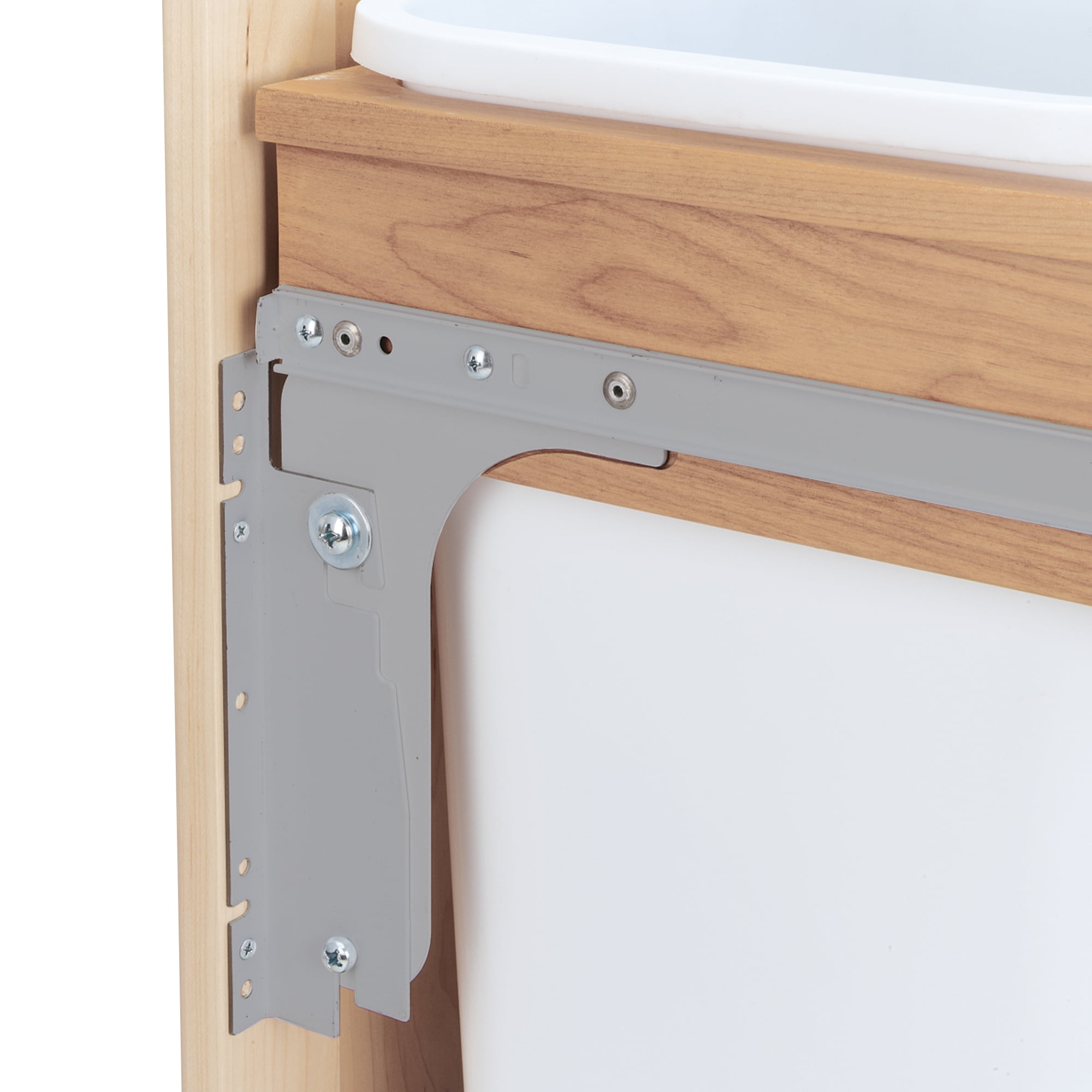 Rev-A-Shelf Top Mount Double Pullout Under Cabinet Trash Can, 35 Qt, 4WCTM-24DM2-162