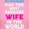 thumbnail image 3 of CafePress - My Husband Has The Most Awesome Wife In The World - Women's Traditional Fit Dark T-Shirt, 3 of 4