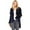 Navy Blue, variant on Love Stitch Women's Two Way Ombre Dye Knit Oversize Cardigan (S, Navy)