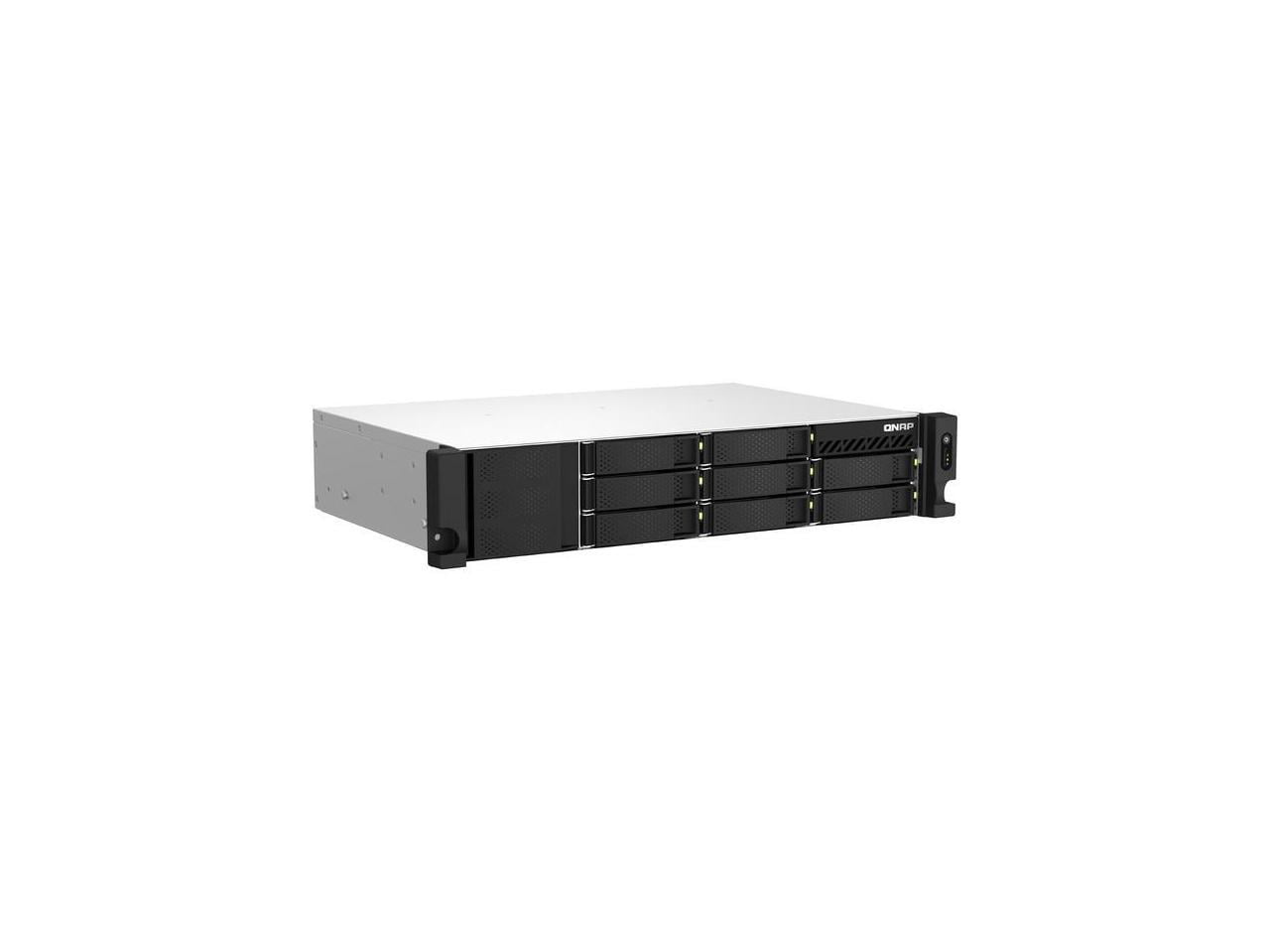 QNAP TS-873AEU-RP-4G SAN/NAS Storage System - Ryzen V1500B Quad-core (4 Core) 2.20 GHz - 8 x HDD Supported - 0 x HDD Installed - 8 x SSD Supported - 0 x SSD Installed - 4 GB RAM DDR4 SDRAM - Serial...