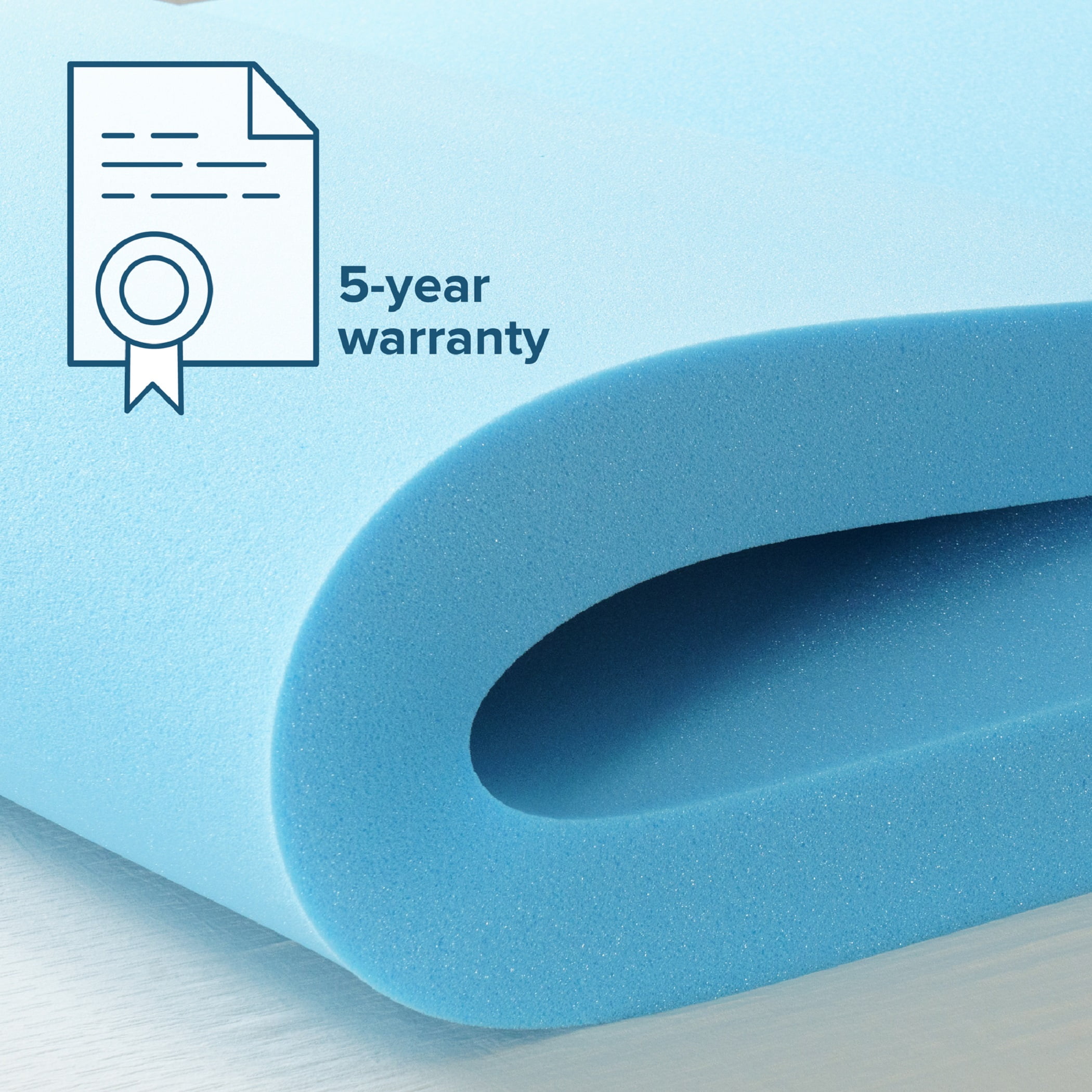 Zinus 4" Green Tea Cooling Gel Memory Foam Mattress Topper, Queen