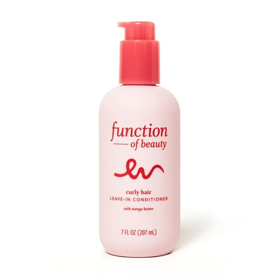 Function of Beauty Curly Hair Leave-in Conditioner Base with Mango Butter, 7 fl oz