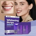 thumbnail image 2 of Purple Tooth Whitening Strips for Sensitive Teeth, Compact and Portable, Brightens Smile Anywhere, Anytime, Travel Essential Oral Kit, 2 of 5