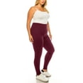 thumbnail image 2 of MOA Collection Women's Plus Size Microfiber Full Length Leggings, 2 of 4