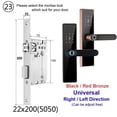 thumbnail image 2 of Electronic Lock Bluetooth Smart Door Lock Fingerprint Lock Password IC Card Key For Smart Home ,Easy to Use, 2 of 5
