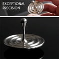 thumbnail image 3 of Spinning Top Magnetic Decoration Desktop Toy Made of Stainless Steel with 3 5 Minute Rotation Time 45x9mm Base Exquisite Craftsmanship, 3 of 3