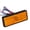 Amber, variant on YAHHU Universal Motorcycle Scooter Moped Rectangle LED Reflector Tail Brake Light Stop Lamp, Amber
