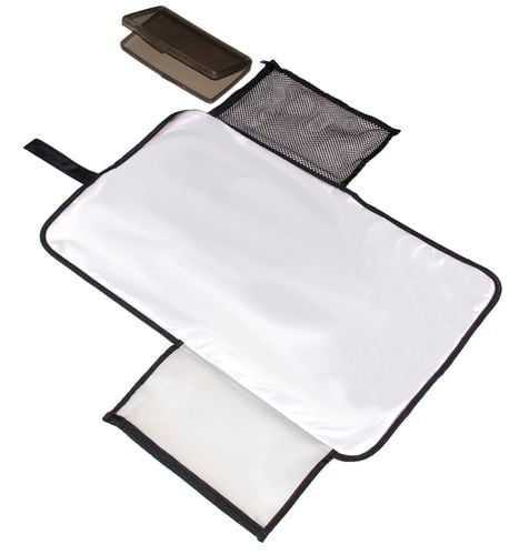 Jolly Jumper Change Eze Pad with Carry Handle | Portable Changing Pad with 2 Zippered Pockets | Easy-Wipe Surface & Stroller Attachment, Easy wipe surface