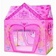Kids Tent Princess Pink Flower Play Tent for Indoor and Outdoor Fun,Roomy Enough for 2-3 Little Girls Play Together