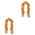 thumbnail image 1 of Wosthever Guirnaldas de hojas de arce artificiales colgantes portátiles DIY hojas de otoño falsas vides interior al aire libre boda cena fiesta Type3 NO3, 1 of 6