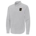 thumbnail image 2 of Men's Antigua Gray LAFC Porter Woven Tri-Blend Long Sleeve Button-Down Shirt, 2 of 3