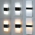 thumbnail image 1 of Lámpara solar para jardín al aire libre, impermeable, para exteriores, luminosa, arriba y abajo, decorativa, para pared, de acrílico, de doble cabezal, 1 of 4