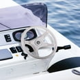 thumbnail image 3 of JUNWELL Boat Steering Wheel Universal ABS Plastic Helm Speed Boat Seaboat Pontoon Steering System Accessory, 3 of 9