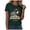 Dark Green, variant on Women's 250Th Anniversary Print Crew-Neck T-Shirt 1776-2026 250Th Anniversary Tee Patriotic T Shirt Women XL,Green