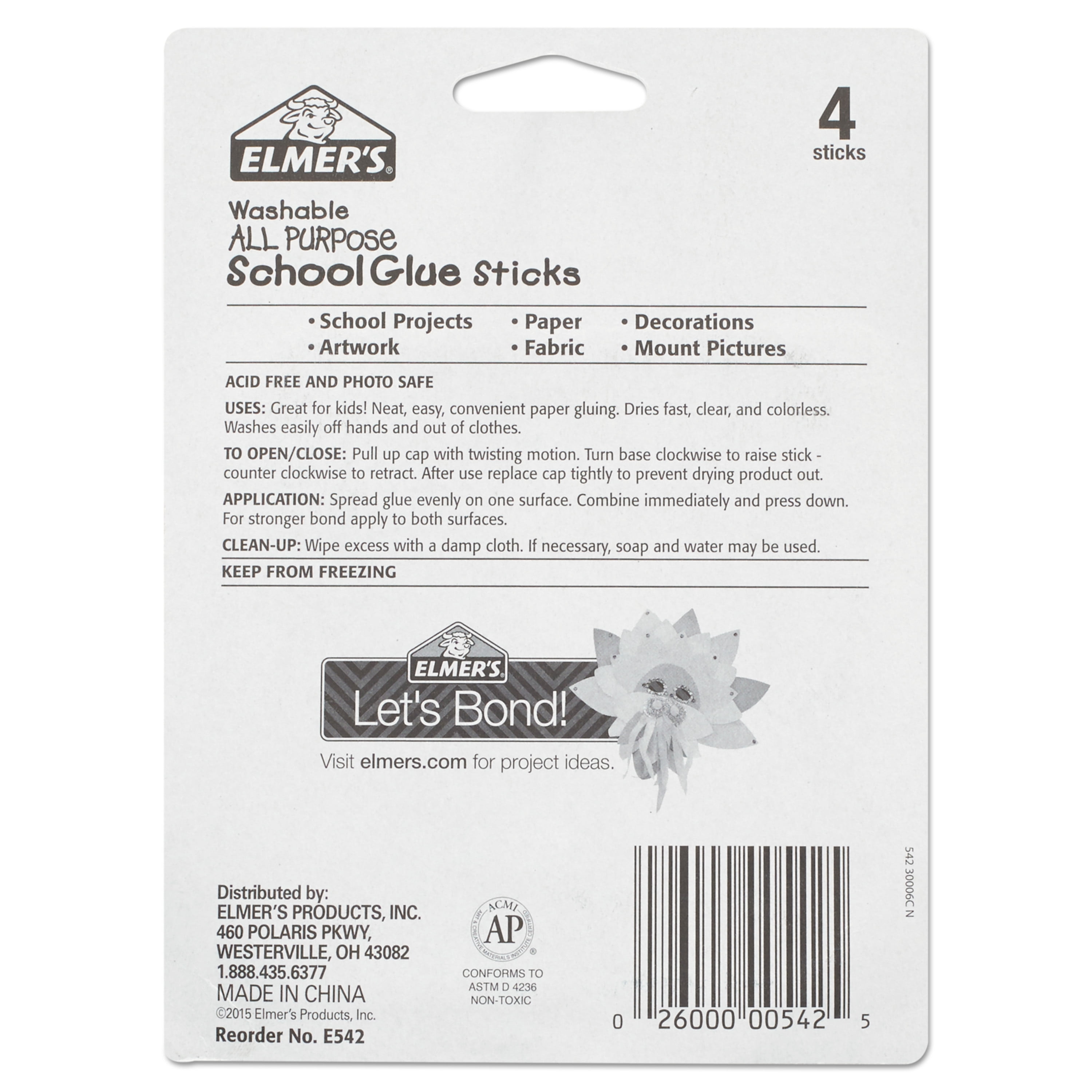Bulk 30 Pc. .28 oz Elmer's® Clear Washable Glue Sticks Classroom Pack