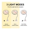 thumbnail image 3 of USB Makeup Mirror With LED Light 3 Color 10x Magnifying Make Up Mirror Touch Screen LED Flexible Suction Cup Illuminated Mirror ,Widely Use, 3 of 7