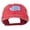 Red, variant on Washington State Map Embroidered Washed Cotton Cap - Red OSFM