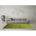 thumbnail image 3 of Ahgly Company Indoor Square Oriental Green Industrial Area Rugs, 6' Square, 3 of 4
