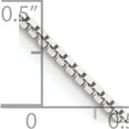 thumbnail image 4 of Sterling Silver 1.5mm Box Chain (28 X 1.5) Made In Italy qbx028-28, 4 of 5