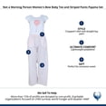 thumbnail image 5 of Not a Morning Person  Bow Baby Tee and Striped Pants Pajama Set (Women), 5 of 5