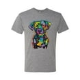 thumbnail image 3 of Dean Russo Unconditional Loyalty Dog Lover Mens Premium Tri Blend T-Shirt, Premium Heather, XX-Large, 3 of 6