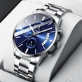thumbnail image 2 of Reloj luminoso multifuncional para hombre Reloj de cuarzo con tres ojos y seis manecillas de moda, 2 of 4