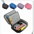 thumbnail image 6 of DZQMTKX Multifunctional Storage Pouch, 72 Slot Travel Makeup Brush Holder, Large Capacity Cosmetic Bag Organizer for Vanity, Desk Accessories, Roll Up Case for Brushes and Art Supplies, 6 of 6