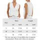thumbnail image 2 of Chaleco Chaleco con botones para mujer, color sólido, informal, acogedor, elegante, elegante, chaqueta, chaleco Cgtredaw M Blanco para Mujer, 2 of 6