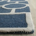 thumbnail image 3 of SAFAVIEH Cambridge Joyce Geometric Shapes Wool Area Rug, Navy Blue/Ivory, 9' x 12', 3 of 6