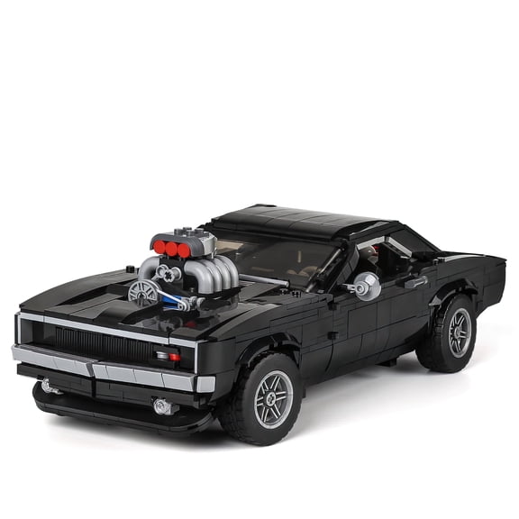 HI-REEKE Car Building Block Set Speed Champions Sports Car Building Kit Toy Gift for Kid Adult Black