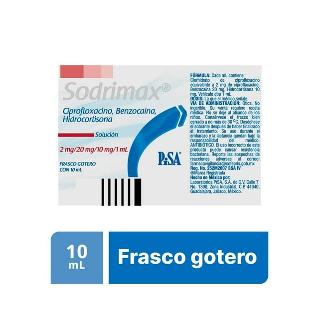 Sodrimax solución ótica 10 ml