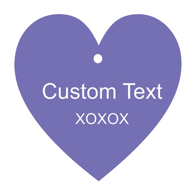 100 PCS Custom Made Any Text Hang Tags Heart Shape Personalized Wedding Favor Gift Tags