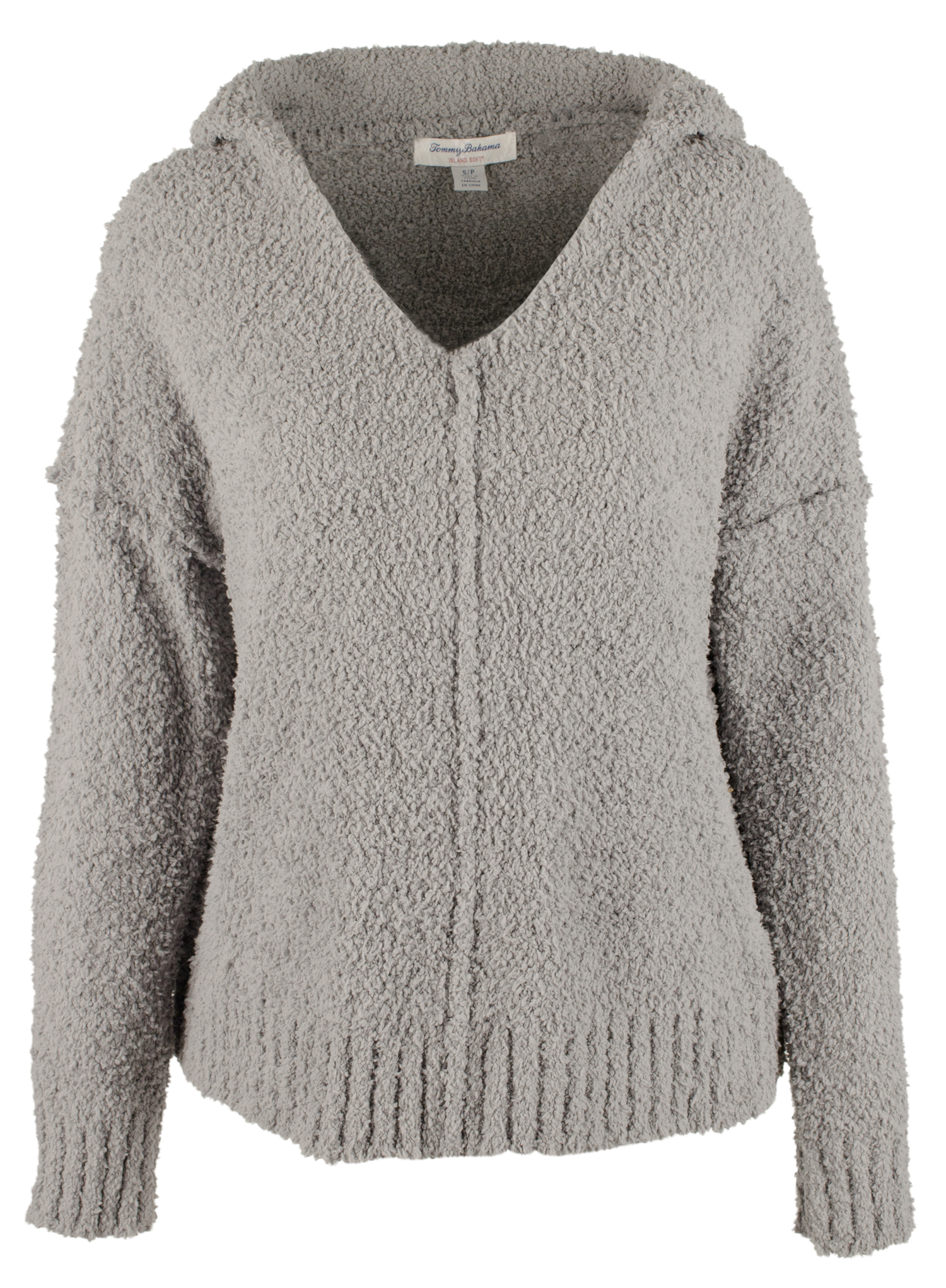 Women's Island Soft Vneck Hoodie-FGH-X 
