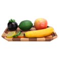 thumbnail image 4 of Bandeja De Madera, Bandeja De Té De Madera Redonda Duradera, Hogar Para Postre Hotel Fruta OTVIAP 30x20cm, 4 of 8