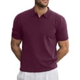 thumbnail image 3 of GENTS BLISS V Neck Men Polo Shirts Short Sleeve Knit T shirts for Men Casual Stretch Men Shirts, 3 of 7