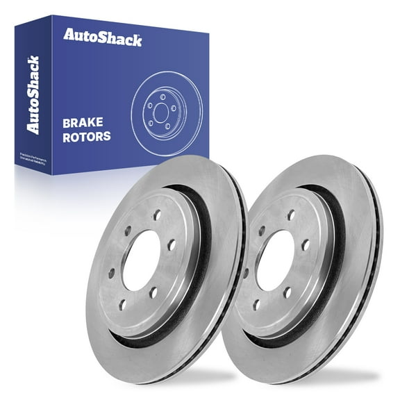 AutoShack 13.23" (336 mm) Rear Vented Brake Rotors | Replacement for 2015-2017 Ford F-150 | 2-PC Set