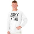 thumbnail image 4 of US Army Dad Military Father Star Logo Men Big & Tall Long Sleeve Tee Brisco Brands 3X, 4 of 5