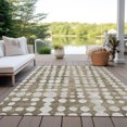 thumbnail image 6 of Addison Rugs Chantille Indoor/Outdoor Transitional Circles Taupe Washable Rectangle Rug, 8' x 10', 6 of 6