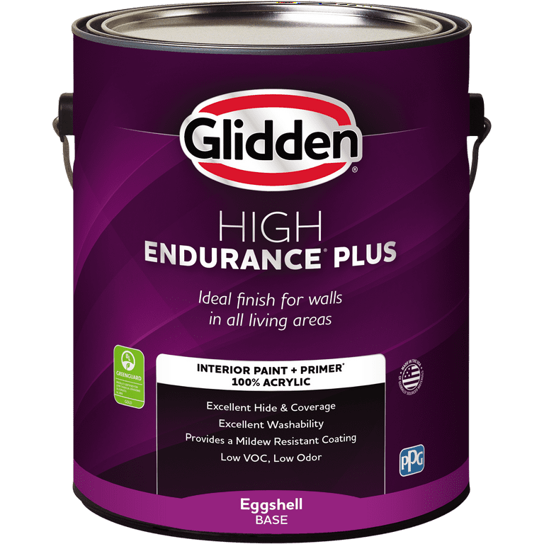 Glidden High Endurance Plus Interior Paint and Primer, Granite Grey/Grey Glidden High Endurance Plus Interior Paint and Primer, Granite Grey/Grey