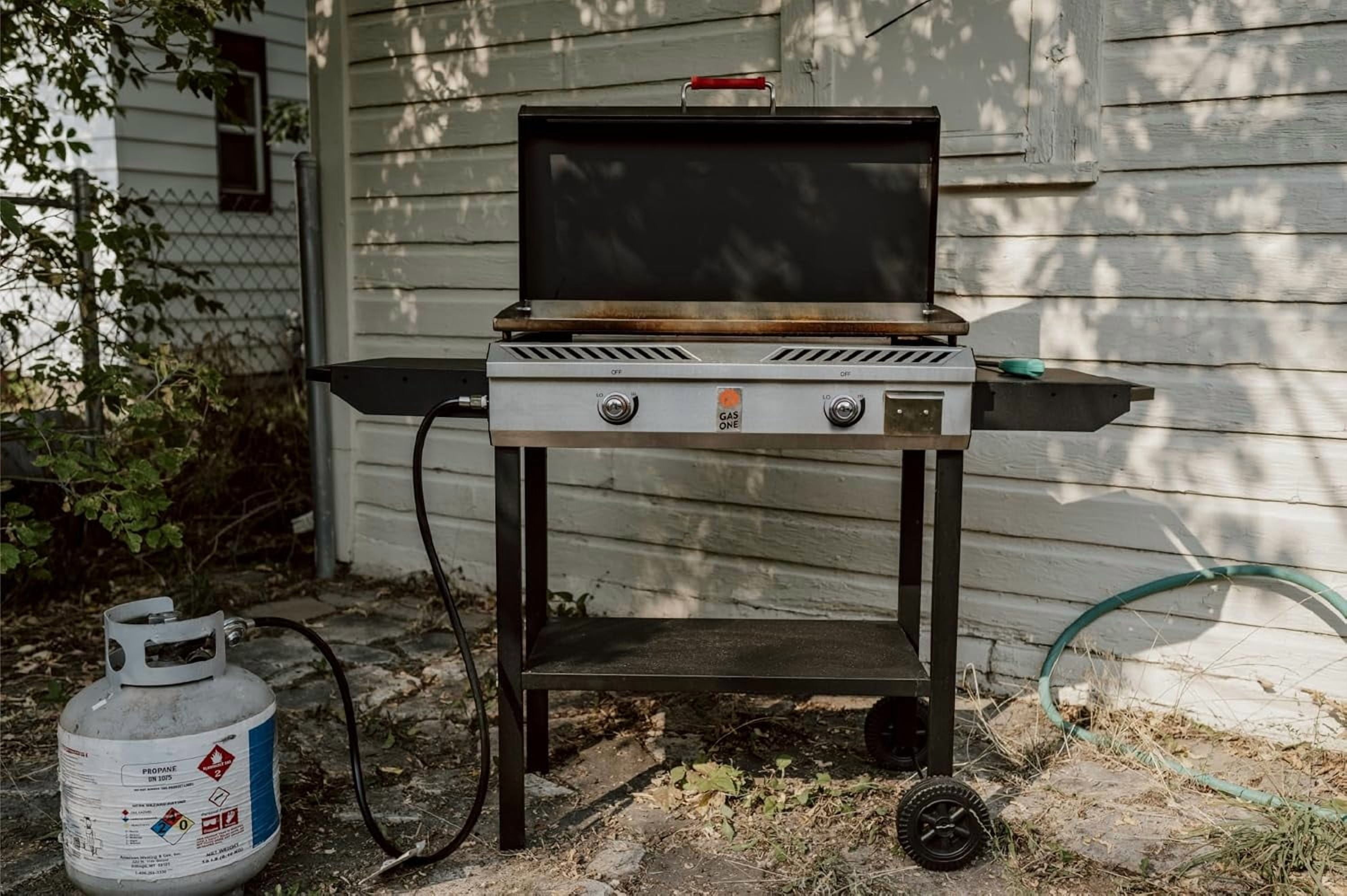 GasOne Gas Griddle – 2-Burner Propane Stove with Flat Top Grill – Modular Cast Iron Propane Grill