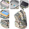 thumbnail image 4 of Colorful Butterfly Collection Pattern Cute School Backpack Bag with Padded Back and Adjustable Shoulder Straps 16.9 X 12.6 X 5.9 Inches, 4 of 5