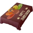 thumbnail image 5 of 54"x72" Thanksgiving Turkey Tablecloth, Waterproof Washable Polyester Square Table Cover, Durable Tablecloth for Kitchen Dining Table Party Decor, 5 of 7