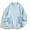 Light Blue, variant on Men's Drop Shoulder Sweatshirt with Patch Pocket, Oversized Casual Pullover, Solid Color Crewneck Long Sleeve Top Black,S