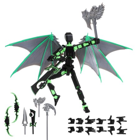 SENROELECTRONAGE T13 Action Figure Assembly Completed, Upgraded 3D Printed T13 Action Figure, The Dummy 13 is Very Suitable for Office Desks and Birthday Cake Decorations