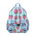 thumbnail image 3 of Strawberry Graphic Travel Backpack, Durable Waterproof Lightweight School Bag with Buckle, Spacious Multi Compartments, Birthday Gift Ready, 3 of 6