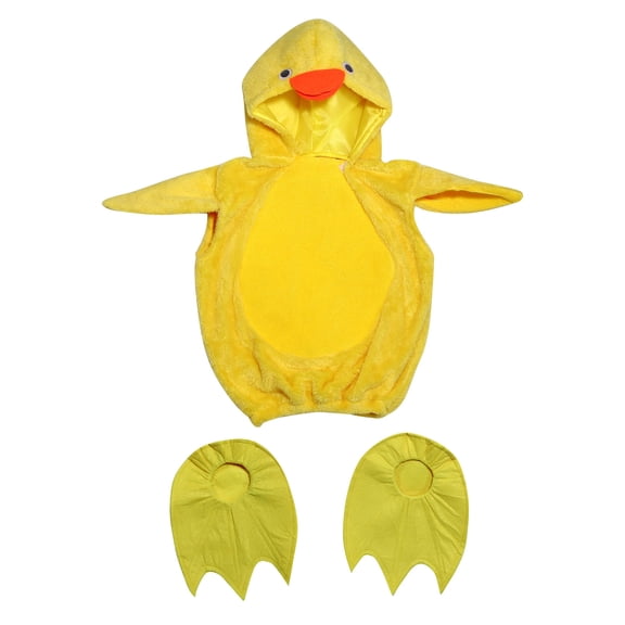 HNMKIU Adorable 3D Animal Chicken Hooded Vest For Toddler Kids Dress Up Play Party Oversized Top Yellow,3-4 Years
