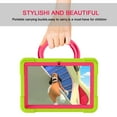 thumbnail image 3 of Dteck Case for Amazon Fire HD 8 / Fire HD 8 Plus (10th Generation, 2020 Released) - Heavy Duty Hybrid Shockproof Handle Case Protective Cover with 360 Rotating Kickstand, Green/Rose, 3 of 9