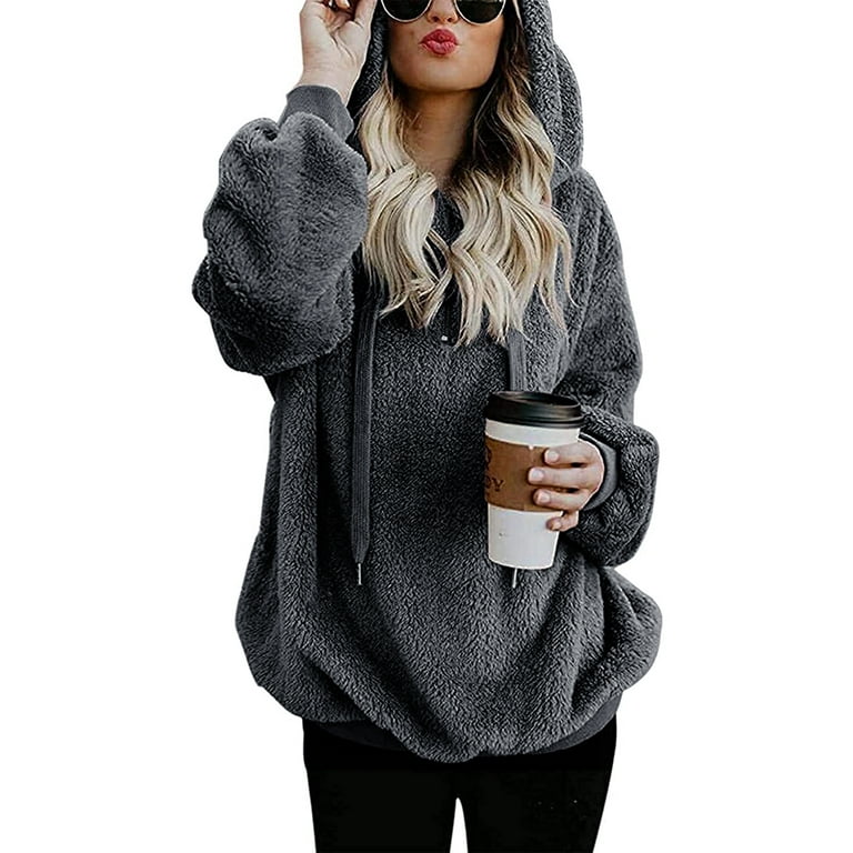 Plus size sherpa pullover cheap