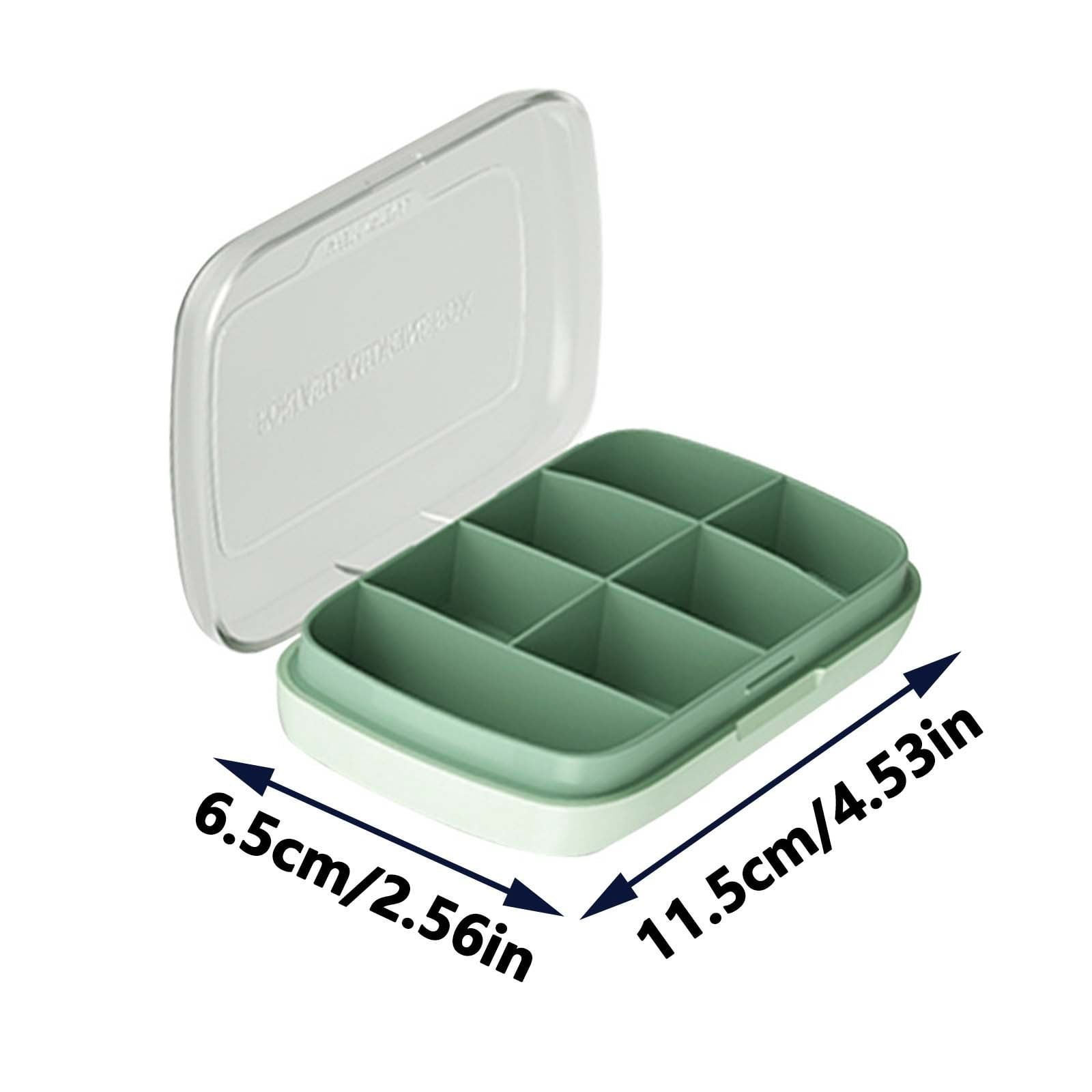 CaiYueKe Portable Weekly Pill Organizer 7 Day Pill Box with Cutter Travel Medicine Storage Case Daily Pill Container Dispenser for Pills Vitamins Supplements