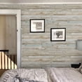 thumbnail image 4 of Abyssaly  17.7" x 118" Blue Rustic Wood Peel and Stick Wallpaper Removable Self-Adhesive Wallpaper Vinyl Wood Wall Contact Paper for Home Decoration Wall Covering Old Furniture Renovation, 4 of 10